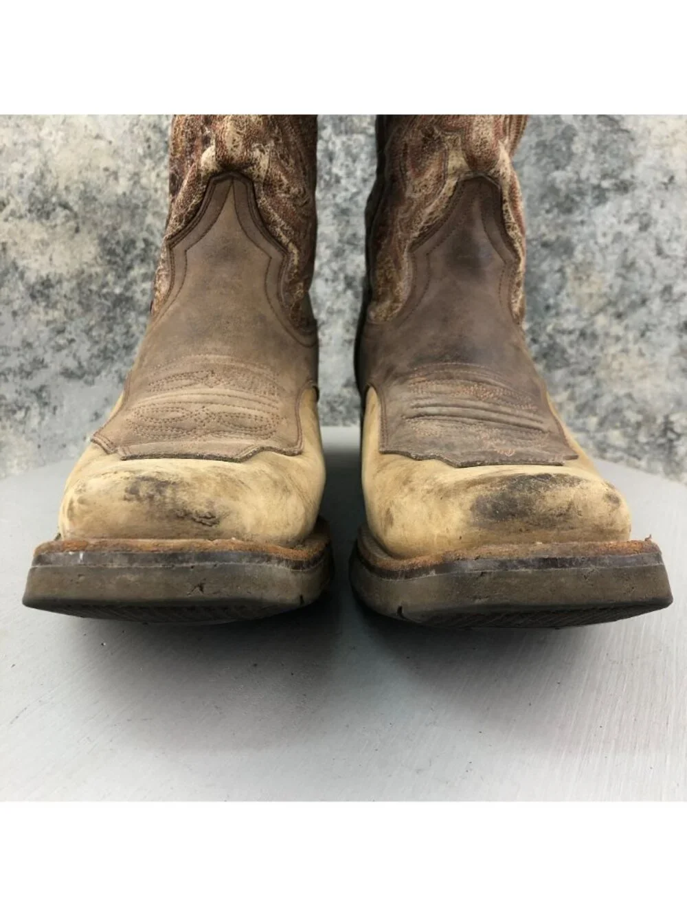 Rio Grande Limited Men's 28 (US 9.5-10) Brown Leather Western Cowboy Boot FAIR